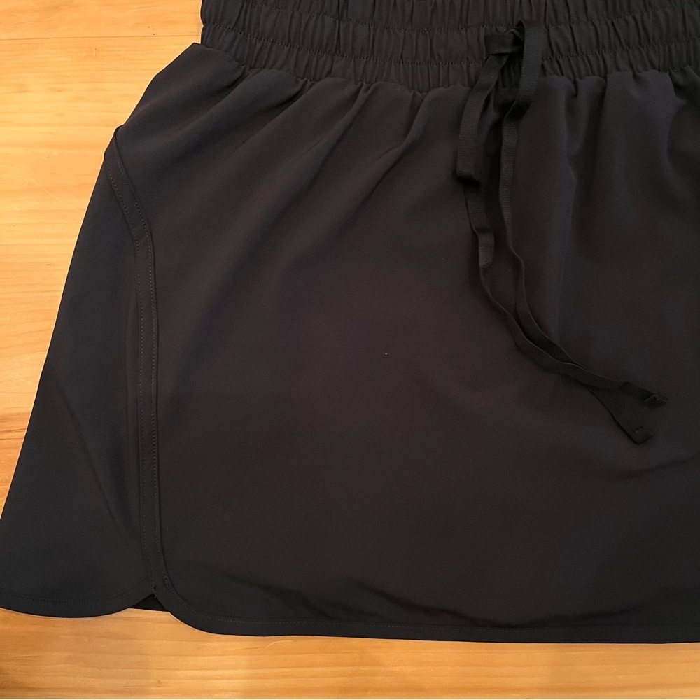 NWT Beyond Yoga In Stride Lined Skirt Stretch Woven XS Black Built-In Shorts $88 - Picture 11 of 15